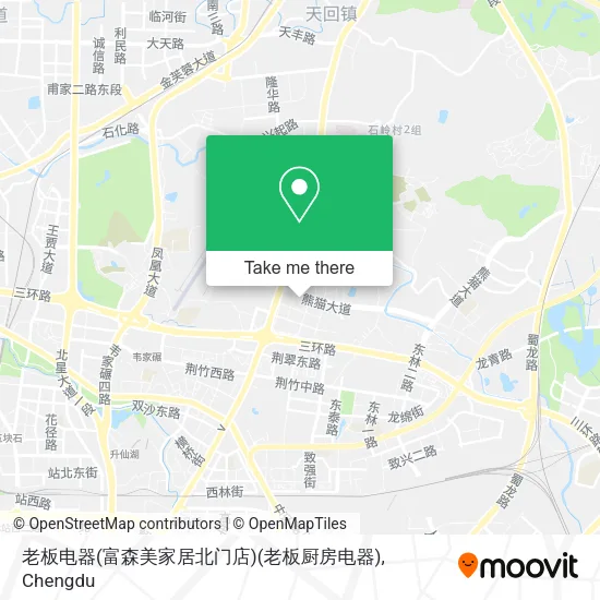 老板电器(富森美家居北门店)(老板厨房电器) map