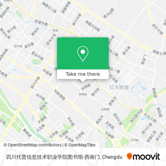 四川托普信息技术职业学院图书馆-西南门 map