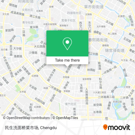 民生洗面桥菜市场 map