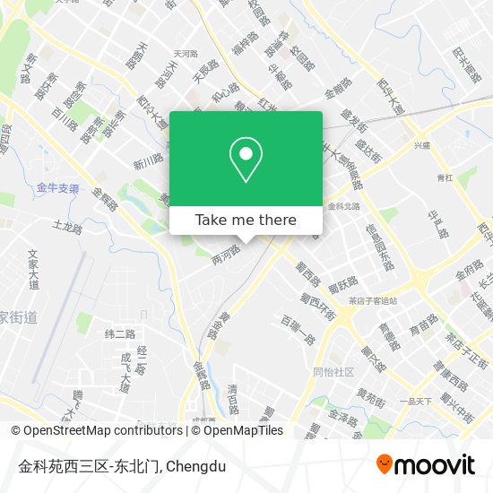 金科苑西三区-东北门 map