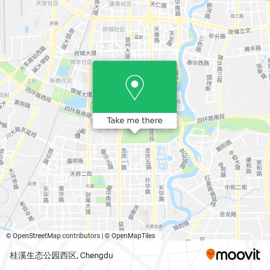 桂溪生态公园西区 map