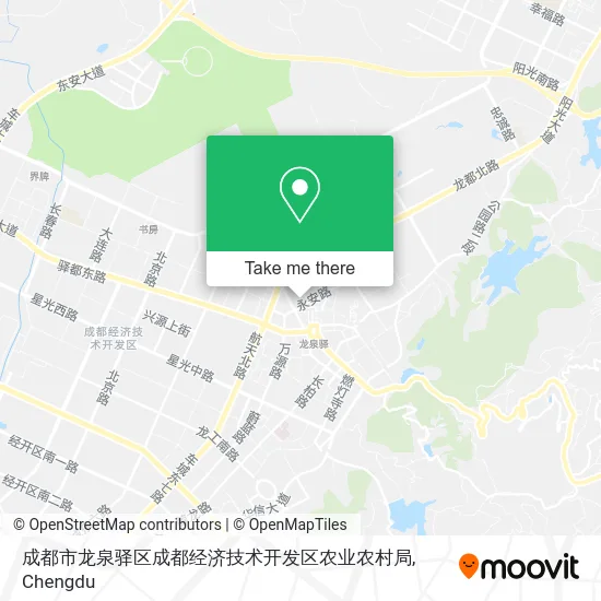 成都市龙泉驿区成都经济技术开发区农业农村局 map