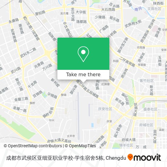 成都市武侯区亚细亚职业学校-学生宿舍5栋 map