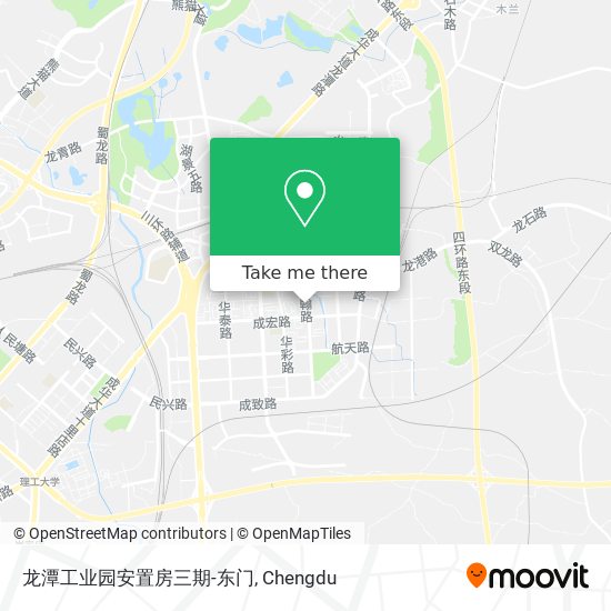 How To Get To 龙潭工业园安置房三期 东门in 成都市by Bus