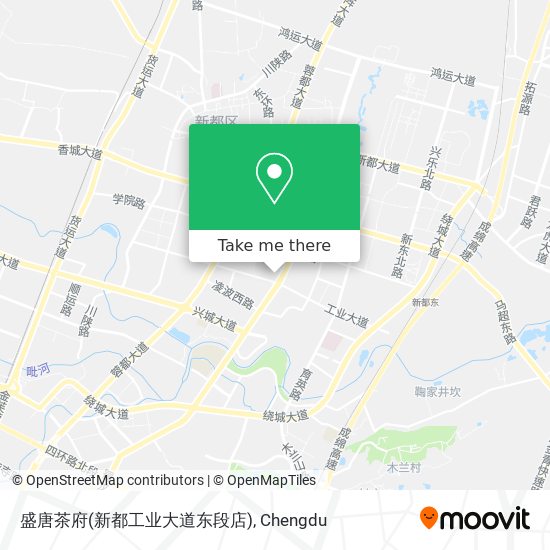 盛唐茶府(新都工业大道东段店) map