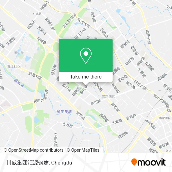 川威集团汇源钢建 map
