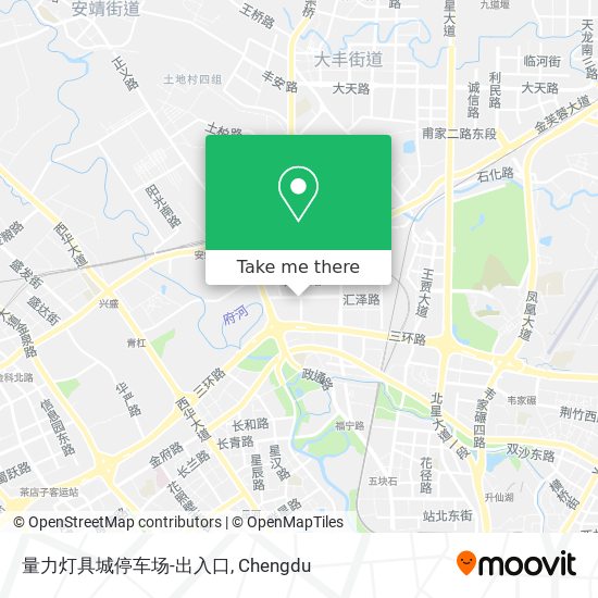 量力灯具城停车场-出入口 map