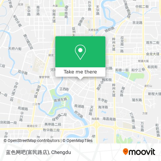蓝色网吧(富民路店) map