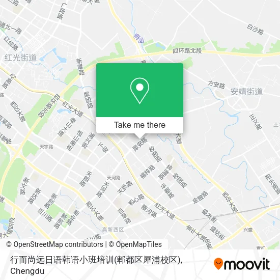 行而尚远日语韩语小班培训(郫都区犀浦校区) map