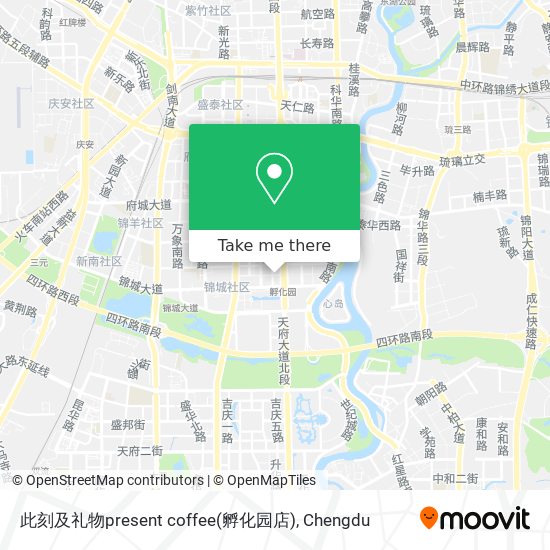 此刻及礼物present coffee(孵化园店) map