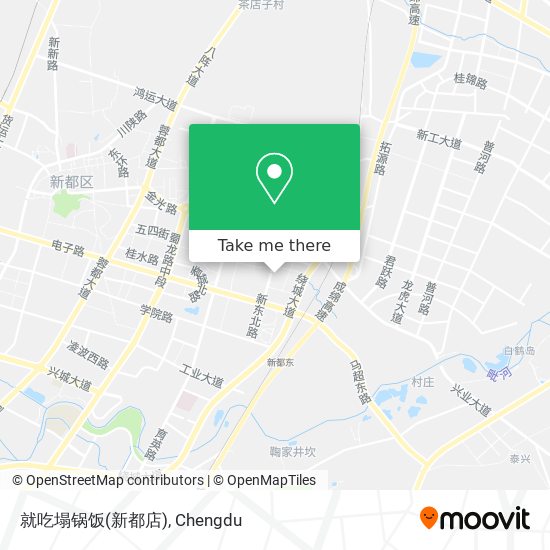 就吃塌锅饭(新都店) map