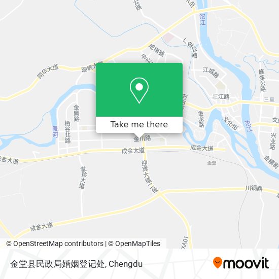 金堂县民政局婚姻登记处 map