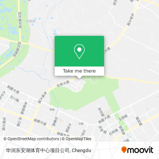 华润东安湖体育中心项目公司 map