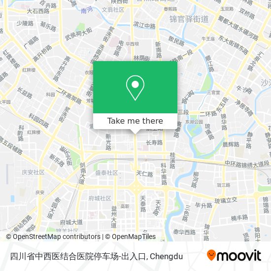 四川省中西医结合医院停车场-出入口 map