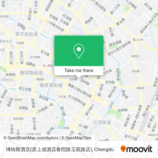 博纳斯酒店(原上成酒店春熙路玉双路店) map