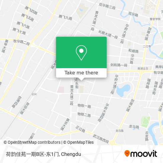 荷韵佳苑一期B区-东1门 map