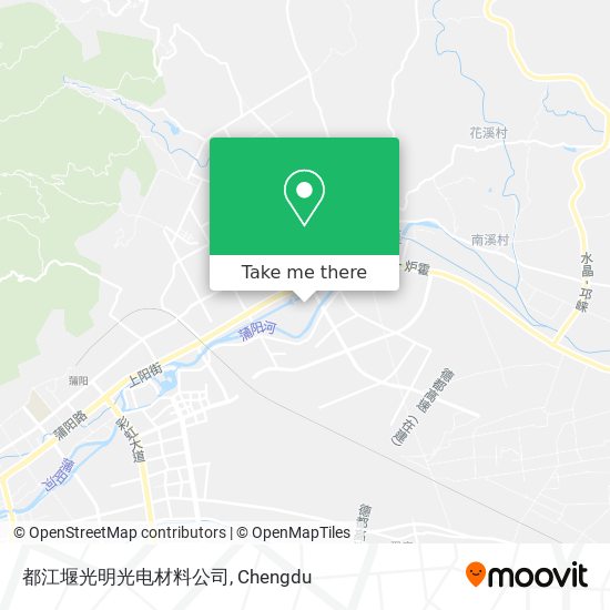 都江堰光明光电材料公司 map