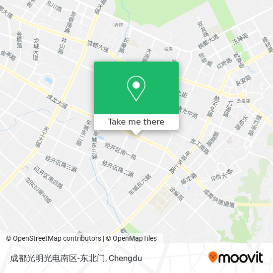 成都光明光电南区-东北门 map