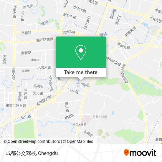 成都公交驾校 map