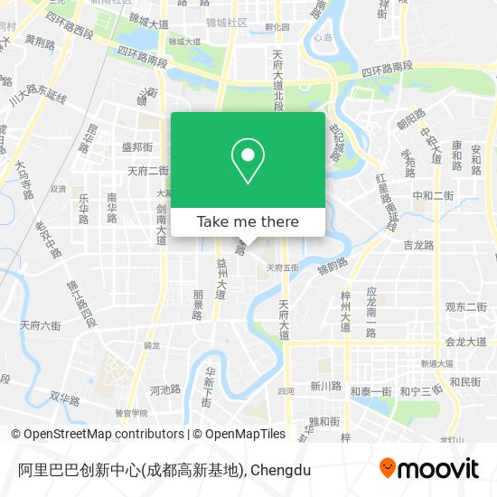 阿里巴巴创新中心(成都高新基地) map
