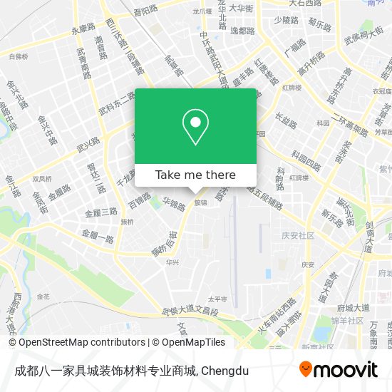 成都八一家具城装饰材料专业商城 map