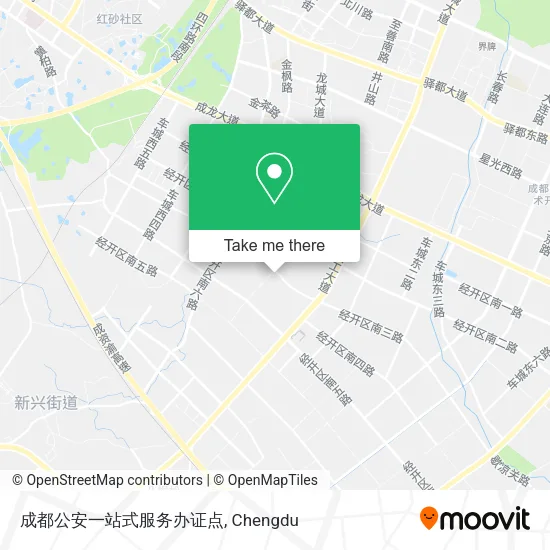 成都公安一站式服务办证点 map