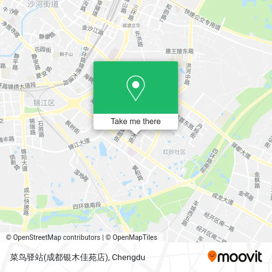 菜鸟驿站(成都银木佳苑店) map