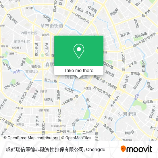 成都瑞信厚德非融资性担保有限公司 map