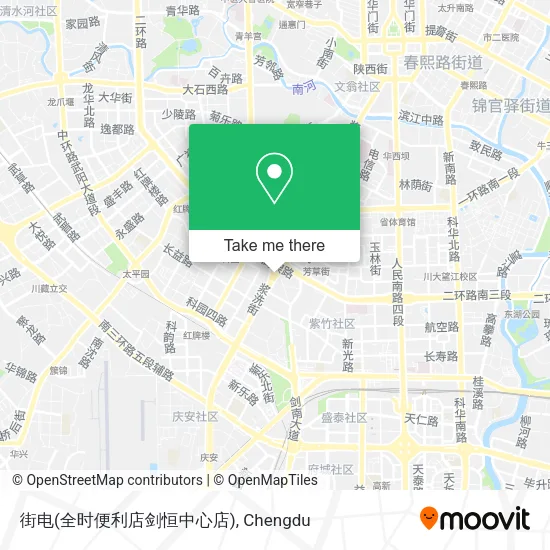 街电(全时便利店剑恒中心店) map
