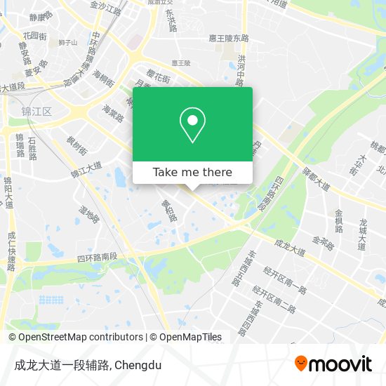 成龙大道一段辅路 map