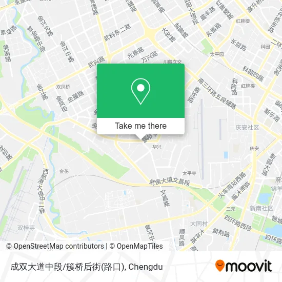 成双大道中段/簇桥后街(路口) map
