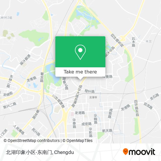 北湖印象小区-东南门 map