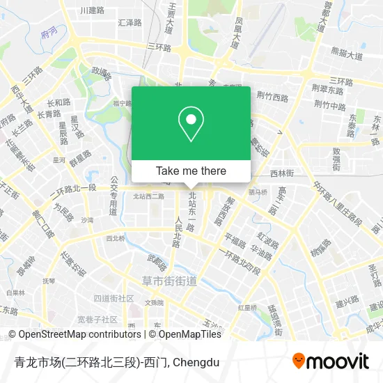 青龙市场(二环路北三段)-西门 map