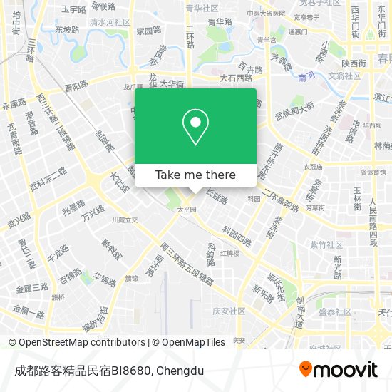 成都路客精品民宿BI8680 map
