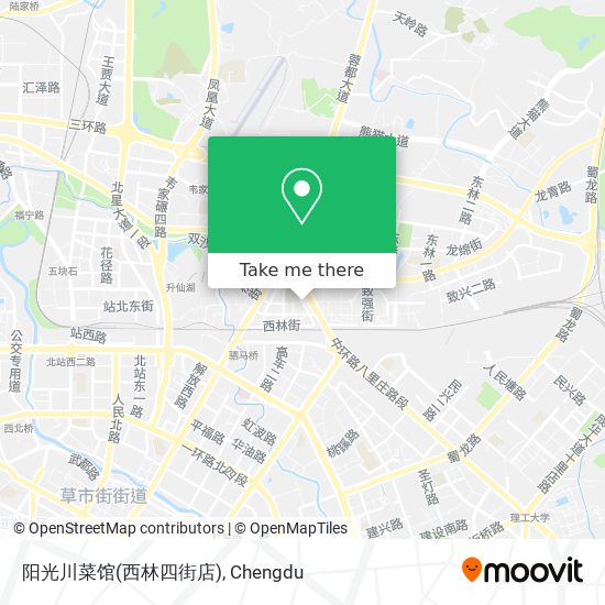 阳光川菜馆(西林四街店) map