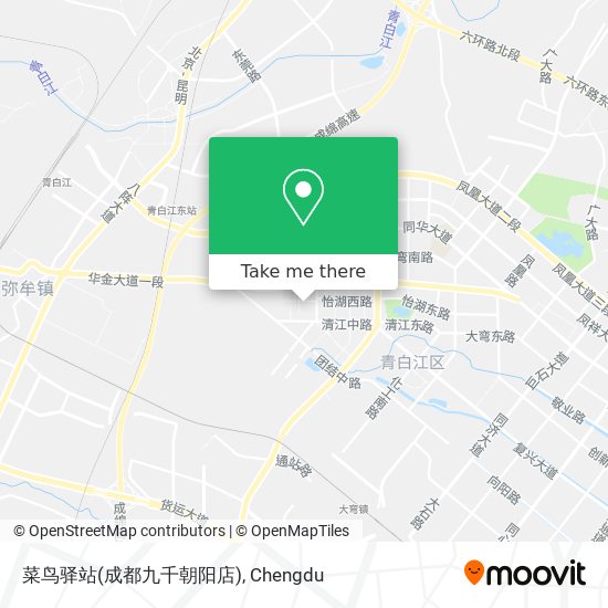 菜鸟驿站(成都九千朝阳店) map