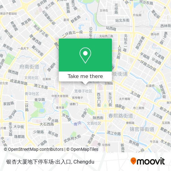 银杏大厦地下停车场-出入口 map