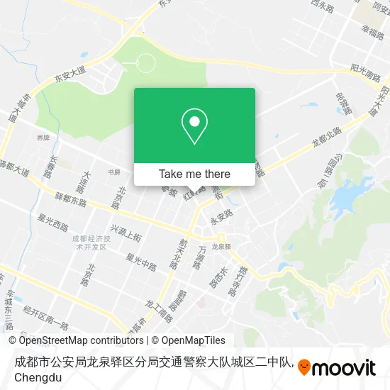 成都市公安局龙泉驿区分局交通警察大队城区二中队 map