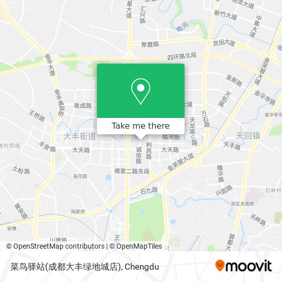 菜鸟驿站(成都大丰绿地城店) map