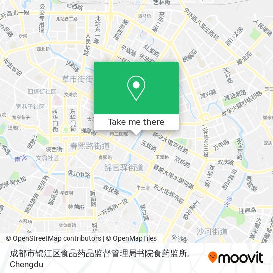 成都市锦江区食品药品监督管理局书院食药监所 map