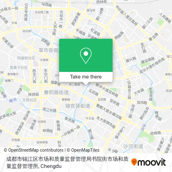 成都市锦江区市场和质量监督管理局书院街市场和质量监督管理所 map