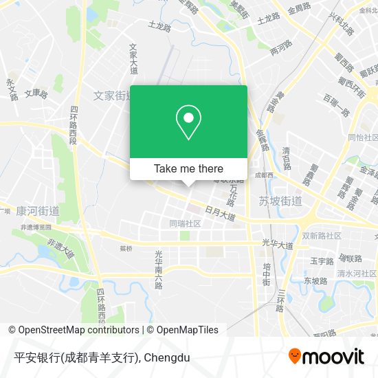 平安银行(成都青羊支行) map