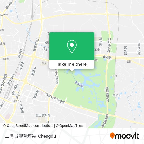 二号景观草坪站 map