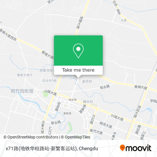 x71路(地铁华桂路站-新繁客运站) map