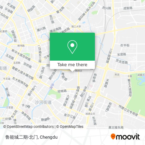 鲁能城二期-北门 map
