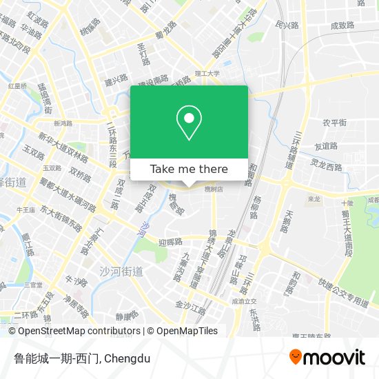 鲁能城一期-西门 map