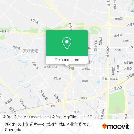 新都区大丰街道办事处博雅新城D区业主委员会 map