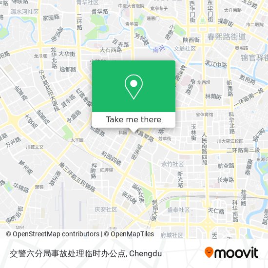 交警六分局事故处理临时办公点 map