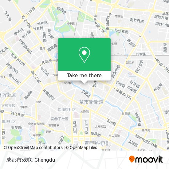 成都市残联 map
