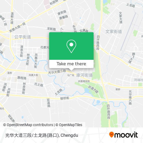光华大道三段/土龙路(路口) map